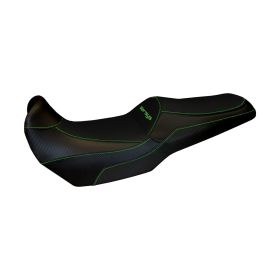 Copri sella con logo Lampedusa Total Black specifico 5GN per KAWASAKI versys 1000