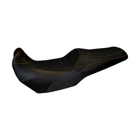 Seat cover Lampedusa Total Black Comfort 1OR for KAWASAKI versys 1000