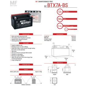 BATTERIE DE MOTO BS BATTERY 300619
