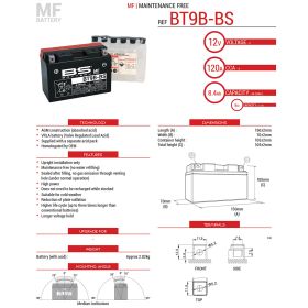 Batterie de moto BS BATTERY 300627