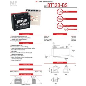 BATTERIE DE MOTO BS BATTERY 300628