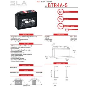 Motorrad batterie BS BATTERY 300667