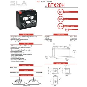 Batterie de moto BS BATTERY 300688