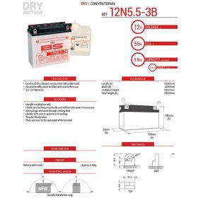 BATTERIE DE MOTO BS BATTERY 310529