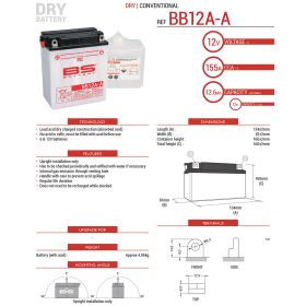 BATTERIE DE MOTO BS BATTERY 310561