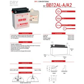 BATTERIE DE MOTO BS BATTERY 310564