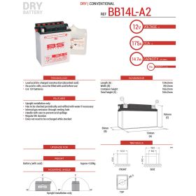 BATTERIE DE MOTO BS BATTERY 310569