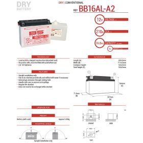 BATTERIE DE MOTO BS BATTERY 310576