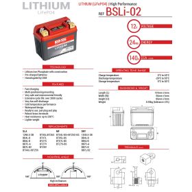 LITHIUM MOTORRAD BATTERIE BS BATTERY 360102