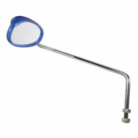 Specchietto BUMM Standard bianco bordo blu M10 280mm 100x75mm
