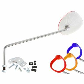 Specchietto BUMM sinistro bianco bordo rosso M10 280mm lunghezza