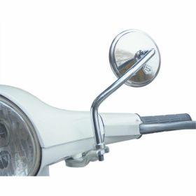 Specchietto BUMM 110 mm cromo barra 140 mm filettatura M8 senza piastre