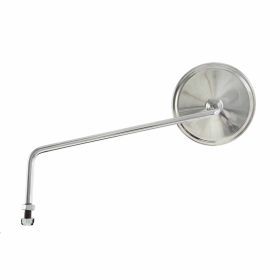 Specchietto BUMM Destro Rotondo 115 mm in Acciaio Inossidabile con Barra M10