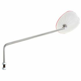 Specchietto BUMM Standard bianco bordo rosso M10 280mm lunghezza