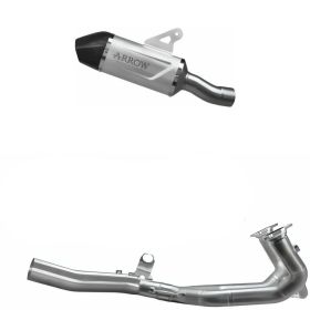 Arrow Indy Race EVO Titan Slip-On Auspuff mit Carby-Endkappe und Sammler für BMW R 1300 GS