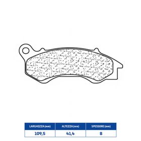 Plaquettes de frein en composé fritté CL BRAKES 3102SC paire