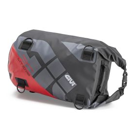 Borsa Cargo Rullo da Sella o Portapacchi Givi Impermeabile 30 Lt Grafica Grigio e Rosso