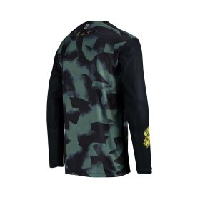 LEATT Gravity 3.0 Maillot VTT Noir/Vert Épinard Tissu IceYarn Ventilé