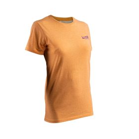 Maglietta donna maniche corte LEATT Core Rust arancio vestibilità regolare