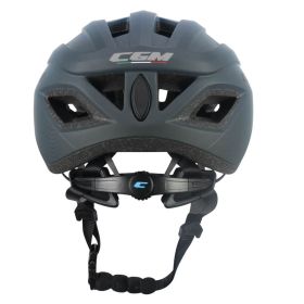 Casque de Vélo Homologué CGM 851G CENTRO URBAN Noir Mat Bleu Clair