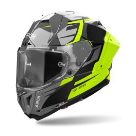 Full Face Helmet AIROH GP 800 Master Yellow Black Grey Gloss