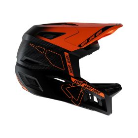 Casque LEATT Gravity 6.0 MTB coque en carbone rouge vif