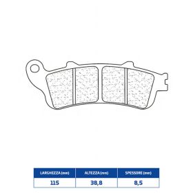 CL-BREMSEN Sintered Compound Bremsbeläge Paar