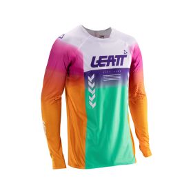 Maillot motocross LEATT Moto 5.5 UltraWeld Pinata multicolore filet élastique