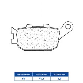 Plaquettes de frein CL BRAKES 3079MSC paire en composé fritté pour HONDA