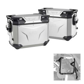 GIVI OUTBACK EVO SMART Cases kit aluminum for YAMAHA Tenere 700