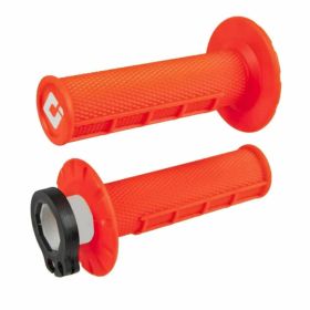 Manopole ODI GRIPS MX bloccaggio rapido half waffle fluo arancione