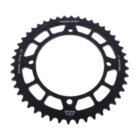 Corona JT 46 denti passo 420 nera alluminio per Kawasaki KX 65