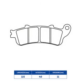 CL FREINS Paire de plaquettes de frein arrière en composé fritté pour HONDA