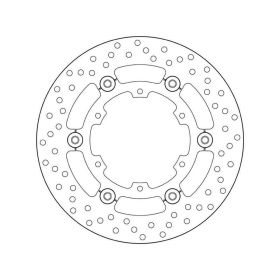 Disque de frein flottant BREMBO 78B40833 série or D.267 épaisseur 5 mm 6 trous pour KTM
