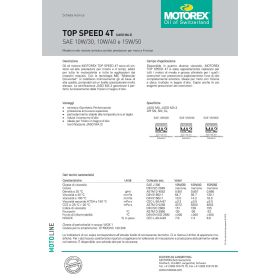 MOTOREX TOP SPEED 4T 10W/40 JASO MA 2 Motoröl 4L Kanister