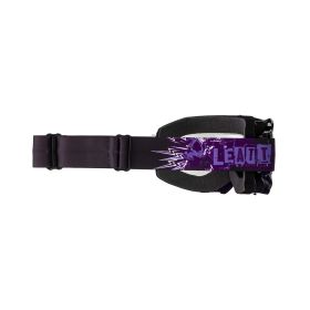 Masque cross LEATT Velocity 4.5 UV noir violet lentille fumée 58%