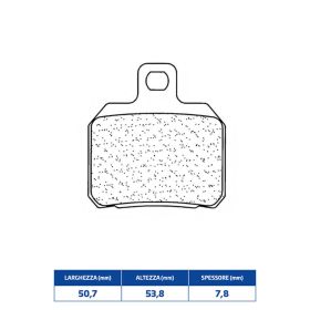 Plaquettes de frein en composé fritté CL BRAKES 3057MSC paire