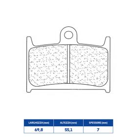 Vorderbremsbelagsatz CL BRAKES 2961A3+ Sintermaterial für SUZUKI