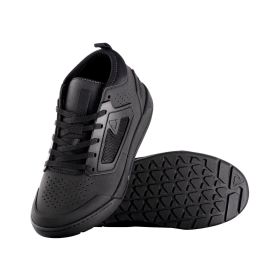 LEATT Flat 3.0 MTB Shoes black with RideGrip™ Pro rubber and WaffleGrip Pro