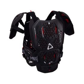 Pettorina moto LEATT 5.5 Pro Evo nero rosso certificazione CE