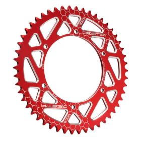 Corona Voca Racing 420 50 denti alu rosso per Aprilia Sx 50cc