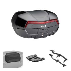 GIVI V58 MAXIA 5 Topcase-Kit schwarz rot für YAMAHA TDM 900