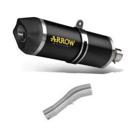 ARROW Race Tech Slip-On Rennschalldämpfer Dunkel Aluminium Verbindung BMW G 650 GS Sertao