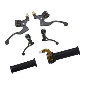 Kit de contrôle/levier d'accélérateur Mini C4 plaque en métal noir