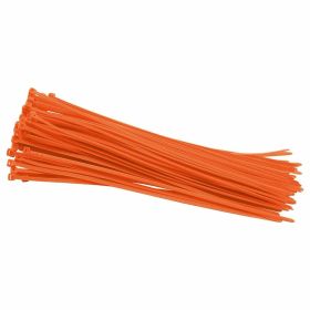 C4 fluoreszierende orange Nylonbänder 3,6x250mm 100 Stück