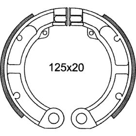 C4 Hinterbremsschuh für Piaggio Vespa 50