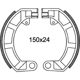 C4 Hinterbremsschuhe für Piaggio Vespa 50 Special/Primavera 125