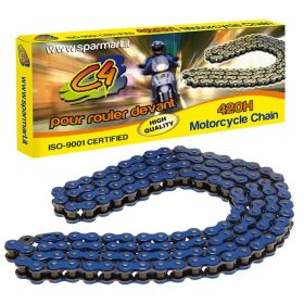 C4 reinforced transmission chain pitch 420 links 134 blue
