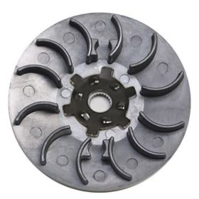 C4 fixed front pulley and towing plate for Peugeot Ludix