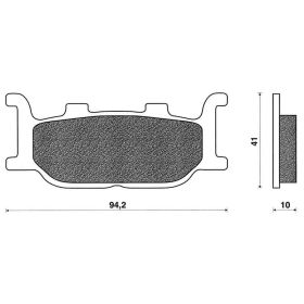 Vorderbremsbeläge Paar C4 für Yamaha Majesty 250-400/T-Max 500